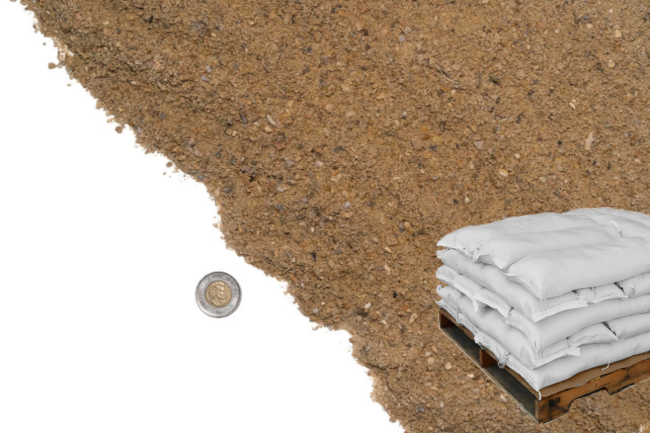 Pallet Of Manufactured Fines Traction Sandbags In 5 Gallon Bag 50