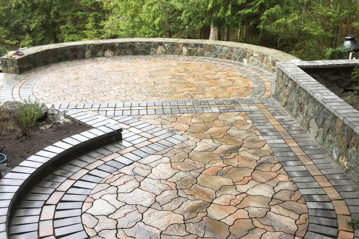 Hardscape Concrete Flagstone Pavers Landscape Material