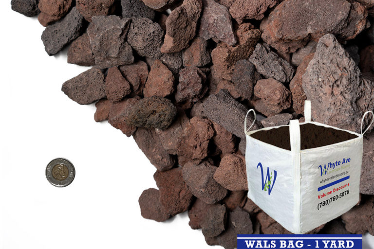 WALS Bag 1 Yard Medium Red Lava Rock Whyte Ave Landscape Supplies Centre Edmonton