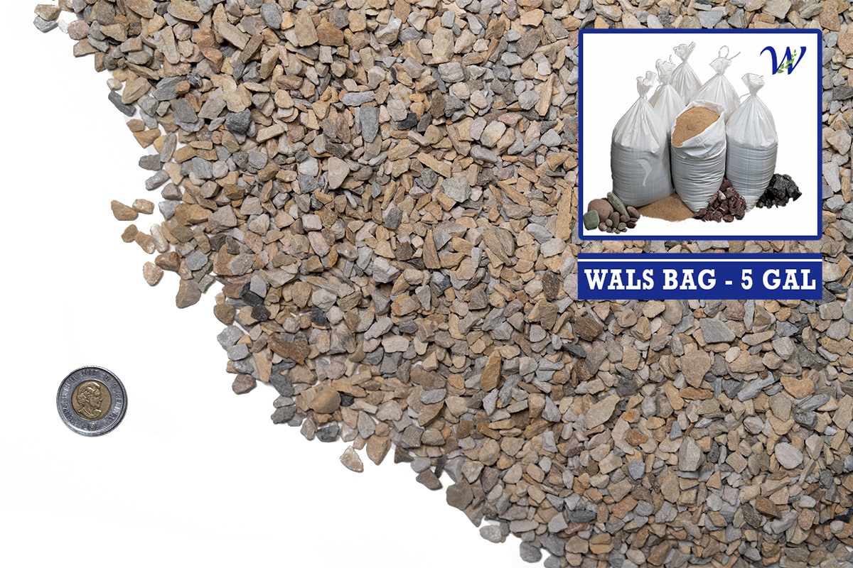 Wals 5 Gallon Bag 7mm Washed Rock Chip Landscape Material