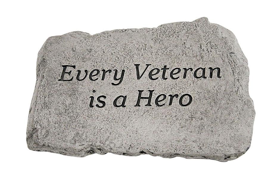 Stone - Every Veteran Is a Hero Garden Decor