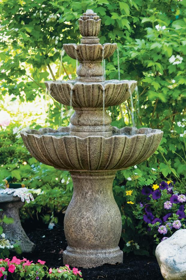 Mirabella Scallop Fountain Garden Decor
