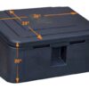 Heavy Duty Winter Salt Or Sand Outdoor Storage Box Container 24"x30"x36"