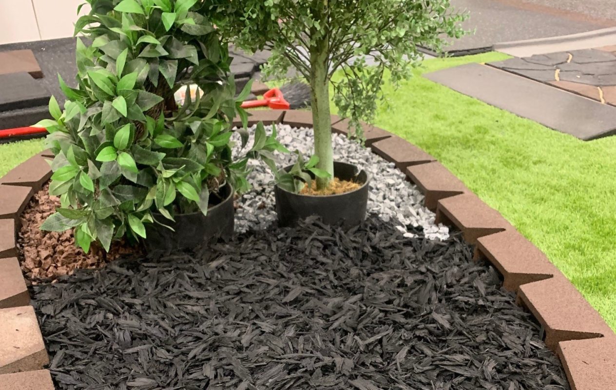 Black Rubber Mulch Whyte Ave Landscape Supplies