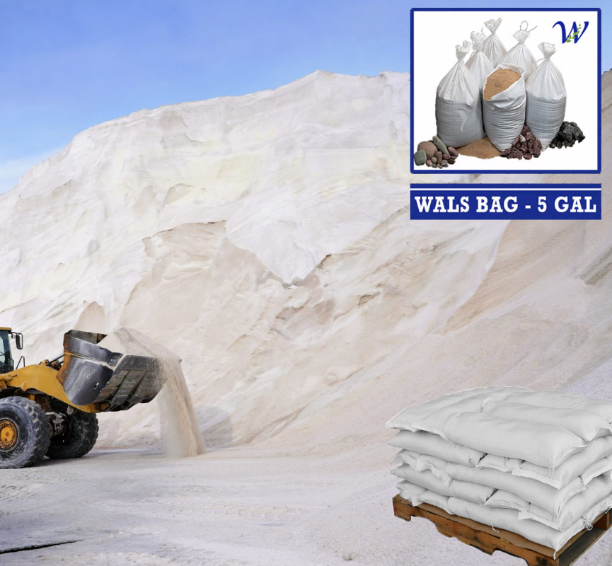 Pallet Of Road Salt in 5 Gallon Bag Whyte Ave Landscape Supplies