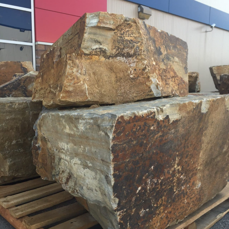Natural Stackable Boulders Whyte Ave Landscape Supplies Centre